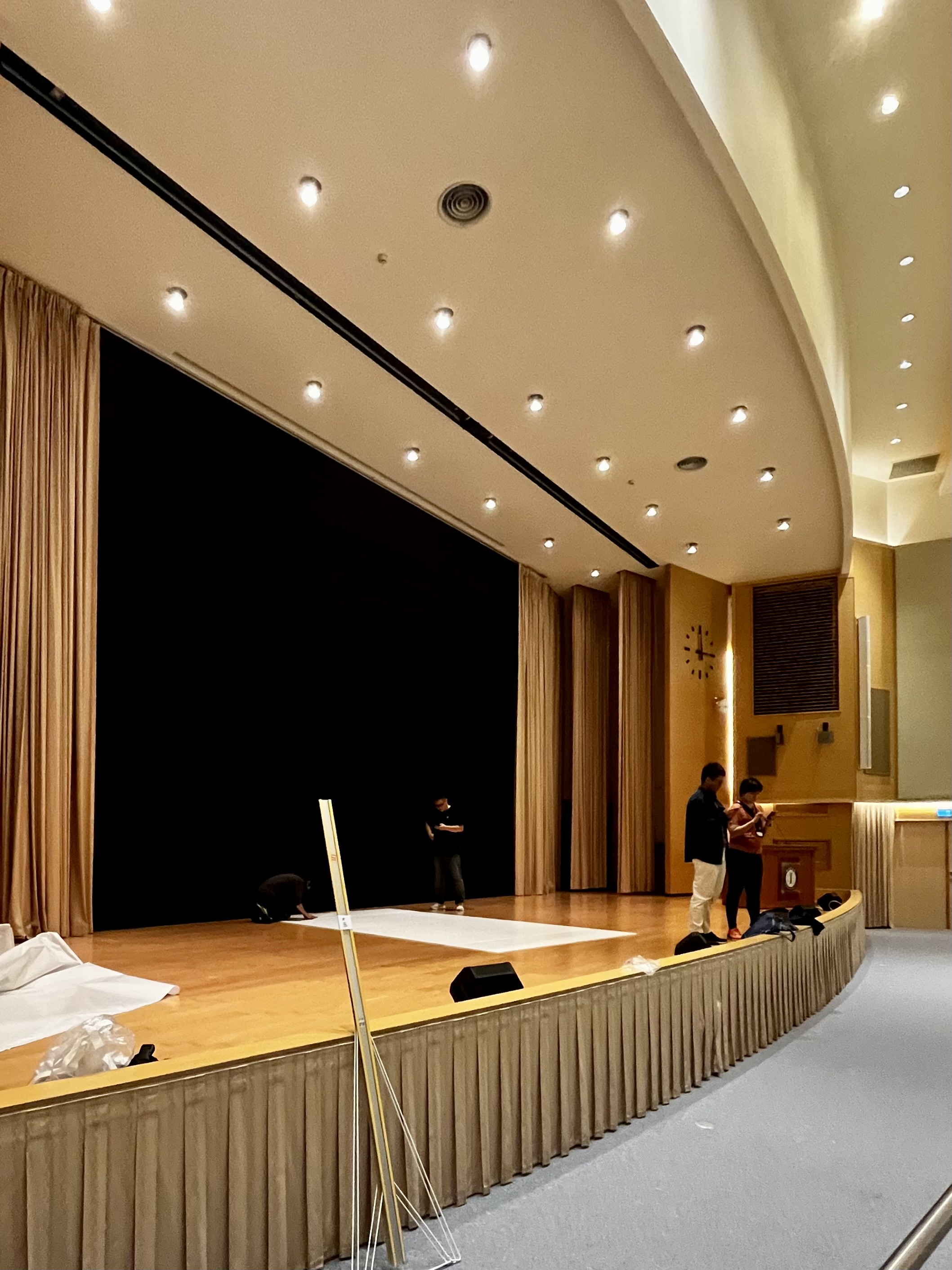 Stage at the front of the International Conference Hall