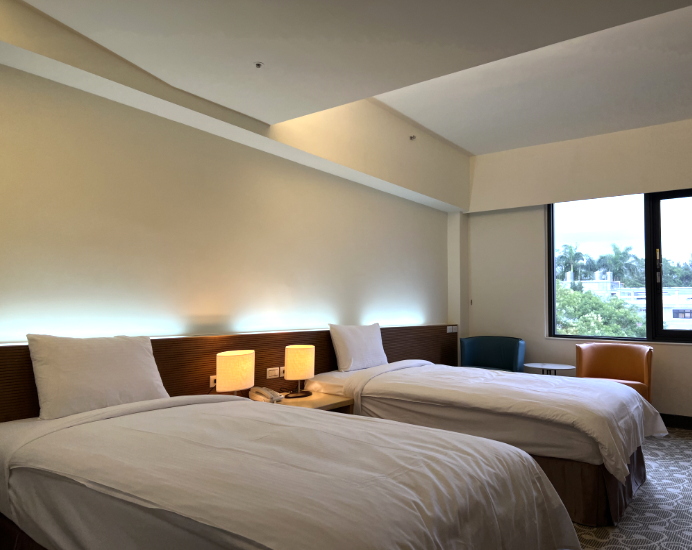 Twin room at the Academia Sinica Guest House